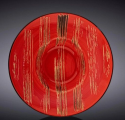 Тарелка Wilmax Scratch красная 800 мл, D 200 мм