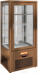 Витрина холодильная настольная HICOLD VRC T 100 BRONZE
