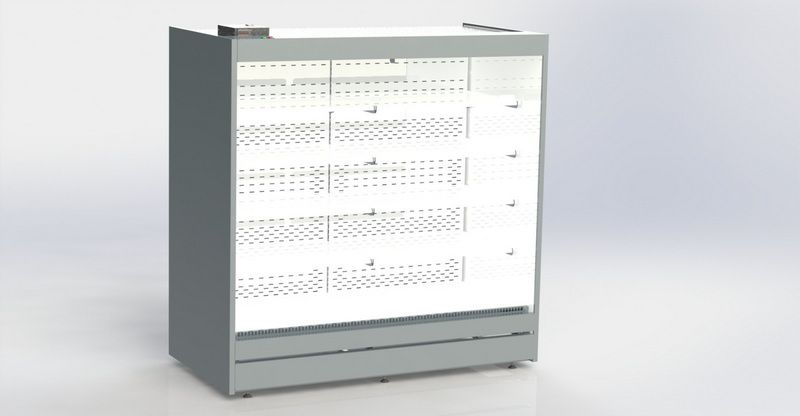 Холодильная горка гастрономическая с выносным агрегатом BONVINI GARDA 1250 (1250/830/2050)