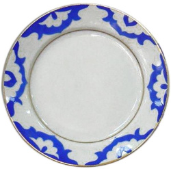 Тарелка Дулево мелкая «Узбекистан»; D175, H23мм, фарфор, белый