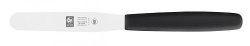 Лопатка кулинарная Icel 205 мм. прямая раб. часть 10*1,7 см. нерж. узкая с пластик. ручкой, черн.