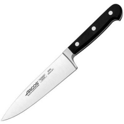 Нож поварской Arcos Класика L278/160 мм, B37 мм черный 255000