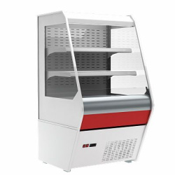 Холодильная горка гастрономическая Carboma F13-07 VM 0,7-2 0020 стеклопакет (Carboma 1260/700 ВХСп-0,7, индивидуальное исполнение)