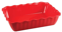 Салатник пластиковый RESTOLA 4000 мл, L 330 мм, B 265 мм, H 80 мм красный
