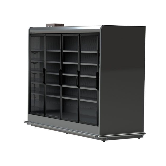 Холодильная горка универсальная с выносным агрегатом Enteco master НЕМИГА LUX П2 RD 250 ВСн