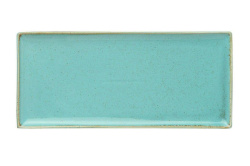 Блюдо прямоугольное Porland Seasons Turquoise 35*16 см