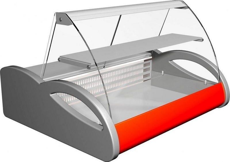 Витрина холодильная настольная Carboma A87 SV 1, 0-1 (ВХСн-1, 0 Арго) (цвет по схеме стандарт)