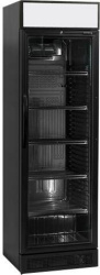 Шкаф холодильный TEFCOLD CEV425CP-BLACK со стеклом