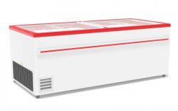 Ларь-бонета морозильная GRC G 2000 B (красный)