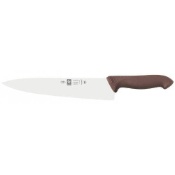 Нож поварской Icel HoReCa Шеф коричневый, узкое лезвие 250/390 мм.