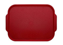 Поднос из пластика Luxstahl HORNA RED 130205 450х355 вишневый