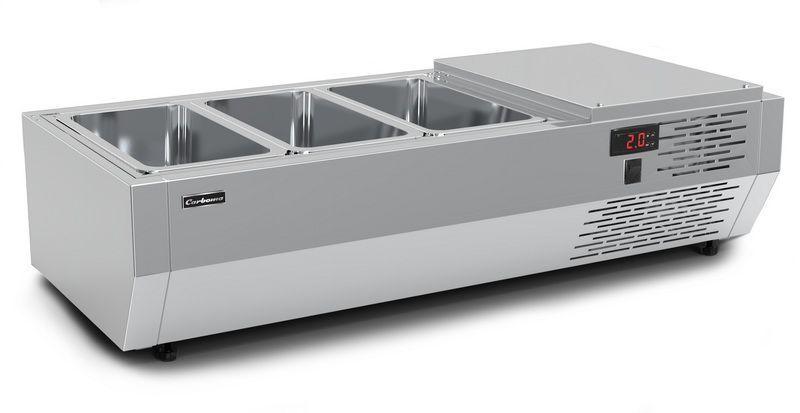 Холодильная витрина для ингредиентов Carboma IDO (A40) SM 0, 9 (VTI2-G (GN1/3))
