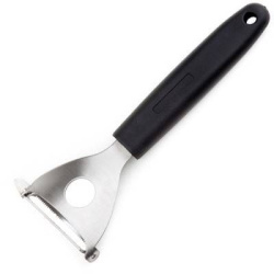 Нож для чистки овощей APS «Оранж» пластик, сталь, чёрный, L 16,5 см