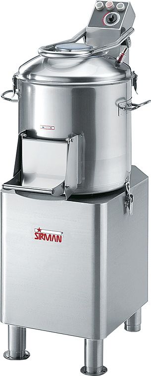 Картофелечистка SIRMAN PPJ 20 на подставке, 3 фазы, с микровыключателями