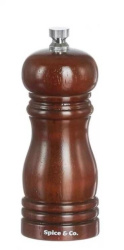 Мельница для соли и перца деревянная, цвета грецкого ореха, 17 см Bisetti