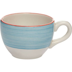 Чашка кофейная Steelite Rio Blue бело-синяя 85 мл. D 65 мм. H 50 мм. L 85 мм.