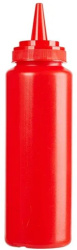 Емкость для соуса ProHotel красная 230 мл, D 50 мм, H 175 мм