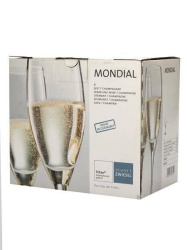 Бокал для шампанского Schott Zwiesel MONDIAL 142 мл, h18,5 см, d6,01 см, хрустальное стекло 6 шт