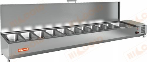 Холодильная витрина для ингредиентов HICOLD VRTU 2360 1/3
