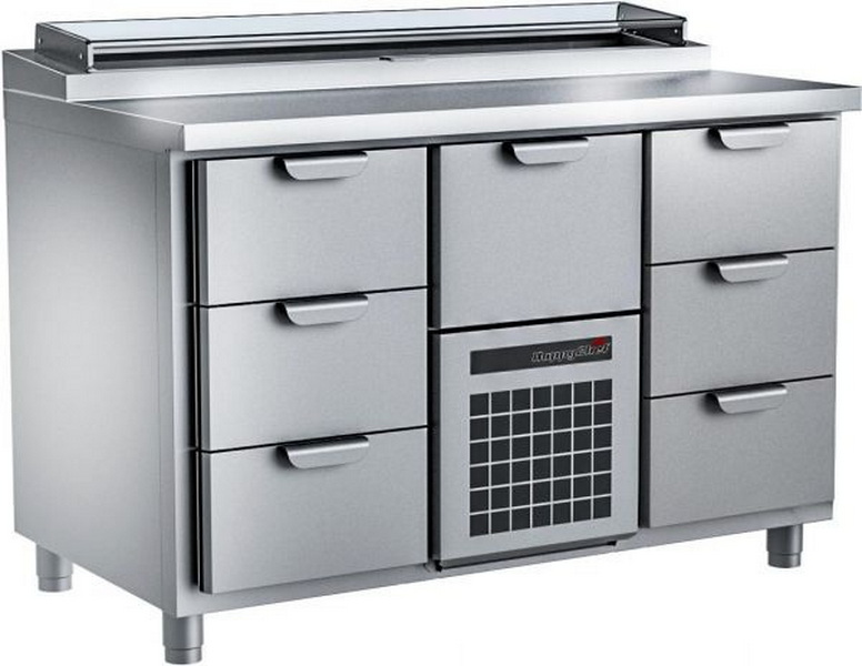 Стол для салатов HappyChef TC GS 3-CBR-3
