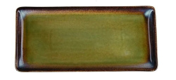 Блюдо Corone Verde сине-зеленое L 340 мм, B 162 мм
