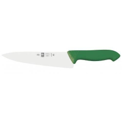 Нож поварской Icel HoReCa Шеф зеленый, узкое лезвие 200/340 мм.
