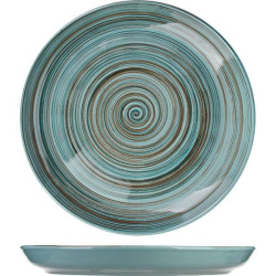 Тарелка Борисовская Керамика «Скандинавия» мелкая; D260, H25мм, керамика, голубой