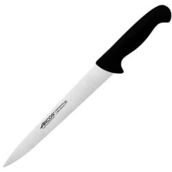 Нож разделочный Arcos 2900 L390/250, B35мм нерж. сталь черный, металлич.