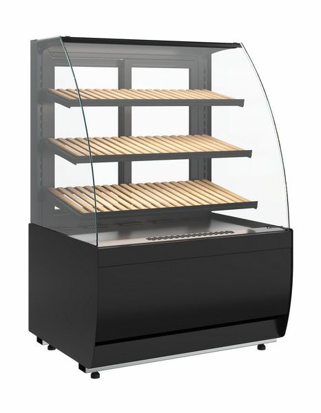 Витрина нейтральная напольная Carboma K70 N 0, 9-1 LIGHT Bread (версия 2.0) (9005)