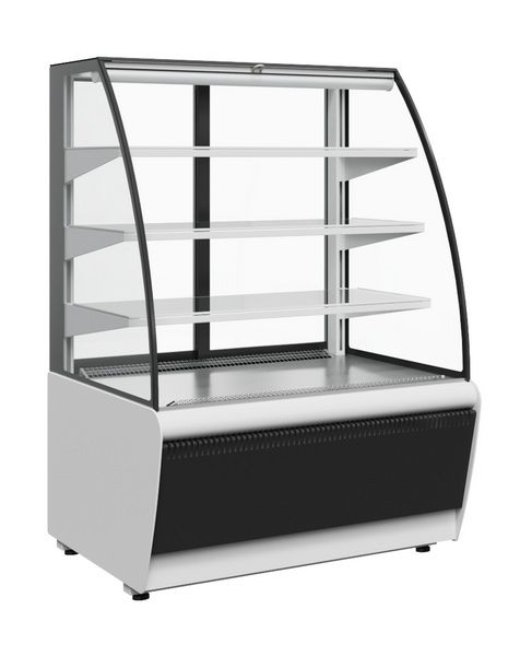 Витрина кондитерская Carboma K70 VM 1, 3-2 STANDARD 9006-9005 (ВХСв-1, 3д Сarboma ТЕХНО (открытая))