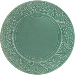 Тарелка Vista Alegre мелкая; D 28см, керамика; зеленая