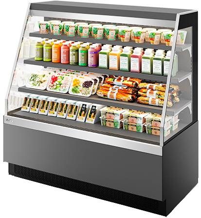 Витрина кондитерская CHILZ VETE KUB OF 130 серый матовый/шлифованная нержавейка