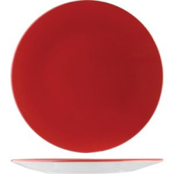 Тарелка Steelite Firenza Red бело-красная D 305 мм. H 30 мм.