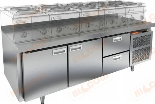 Стол холодильный HICOLD GN 112/TN LT