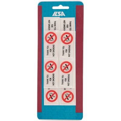 Набор наклеек для таблички"Не курить" ILSA 240*90 мм. (Набор 10 шт.)