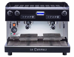 Кофемашина рожковая автоматическая CARIMALI Nimble E2 2 группы, высокие, LED-подсветка, черный
