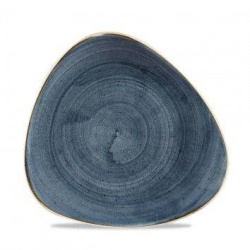 Тарелка мелкая треугольная 22,9 см, без борта, Stonecast, цвет Blueberry