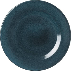 Тарелка Борисовская Керамика «Млечный путь голубой»; D24, H2см, фарфор, голубой, черный