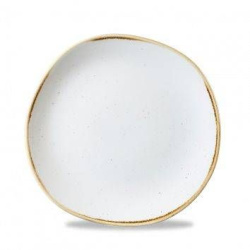 Тарелка мелкая "Волна" d21 см, без борта, Stonecast, цвет Barley White