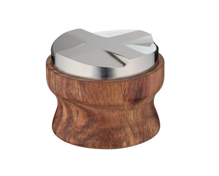 Разравниватель кофе Doppio 58 мм. сталь нерж., дерево, стальной