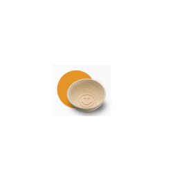 Форма для расстойки хлеба Trgopek из ротанга, круглая с гравировкой, Ø180х80 мм