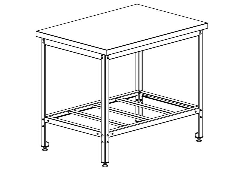 Стол производственный Refettorio СПОЦ-3 140/70