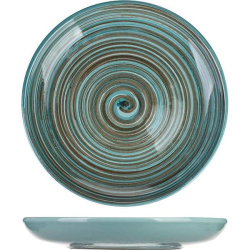 Тарелка Борисовская Керамика «Скандинавия» мелкая; D18, H3см, керамика, голубой