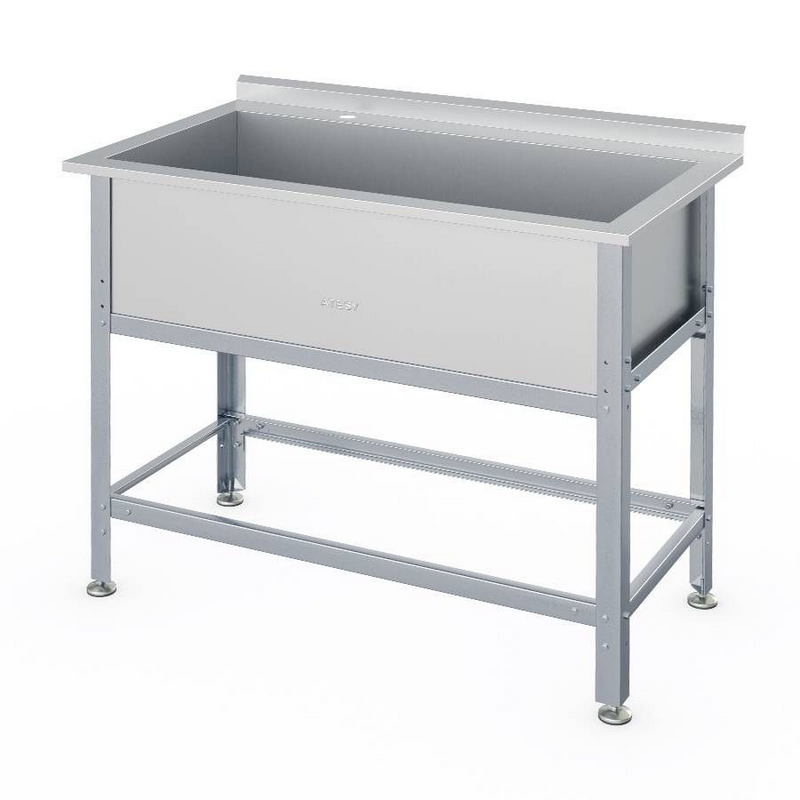 Ванна моечная Атеси ВСМ-Б-1.910.430-1-02 (ВМ-1/430/1010 с бортом)