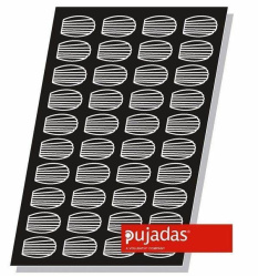 Форма для заморозки и выпечки Pujadas "Мадлен" 859.142 (56шт, 52х33мм, h 15мм)