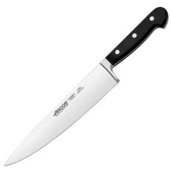 Нож поварской Arcos Класика L363/230 мм, B45 мм черный 255200