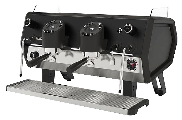 Кофемашина рожковая автоматическая Sanremo D8 2 высокие гр, Подсветка групп+Cold Touch, черная
