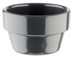 Соусник APS Flower Pot черный 40 мл, D 60 мм, H 35 мм