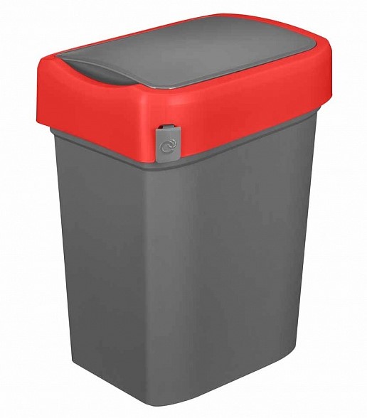Контейнер мусорный RESTOLA SMART BIN 25 л, L 333 мм, B 269 мм, H 457 мм красный