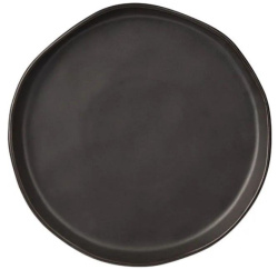 Тарелка KunstWerk Shade черная D 260 мм, H 15 мм